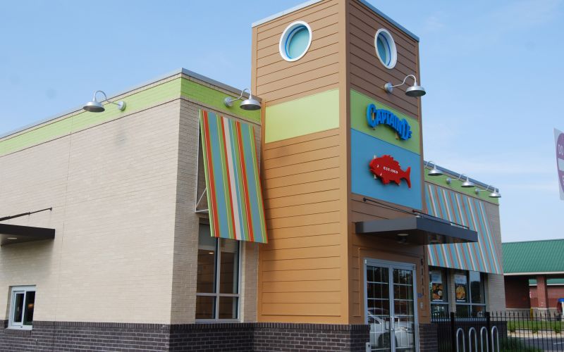 Exterior Captain D's in Olive Branch, MS.